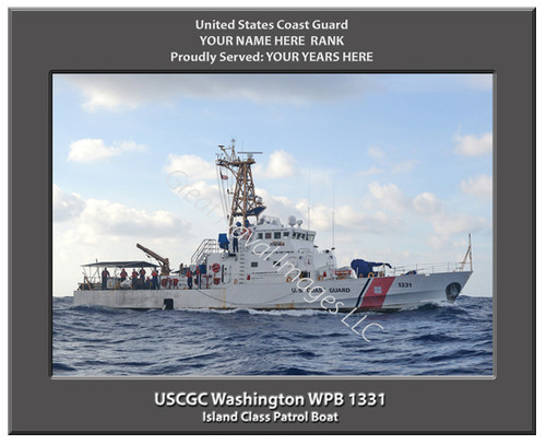USCGC Washington WPB 1331 Personalized Cutter Canvas Print