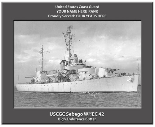 USCGC Sebago WHEC 42 Personalized Cutter Canvas Print