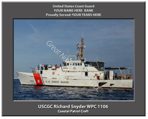 USCGC Richard Snyder WPC 1127 Personalized Cutter Canvas Print