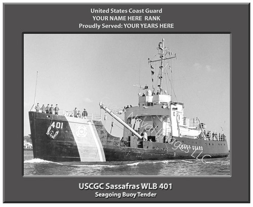 USCGC Sassafras WLB 401 Personalized Cutter Canvas Print