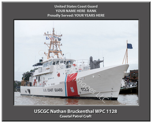 USCGC Nathan Bruckenthal WPC 1128 Personalized Cutter Canvas Print
