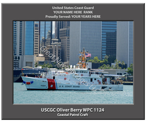 USCGC Oliver Berry WPC 1124 Personalized Cutter Canvas Print