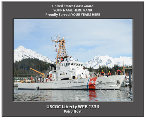 USCGC Liberty WPB 1334 Personalized Cutter Canvas Print
