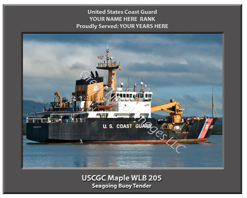 USCGC Maple WLB 205 Personalized Cutter Canvas Print 2