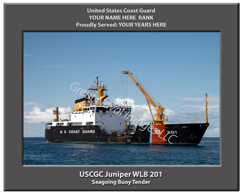 USCGC Juniper WLB 201 Personalized Cutter Canvas Print