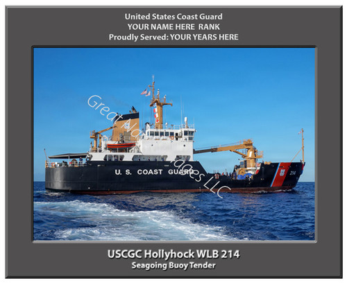 USCGC Hollyhock WLB 214 Personalized Cutter Canvas Print