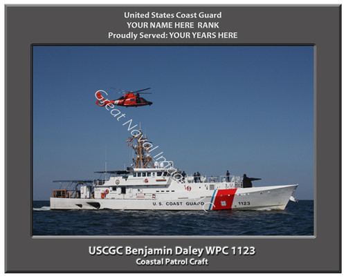 USCGC Benjamin Daley WPC 1123 Personalized Cutter Canvas Print