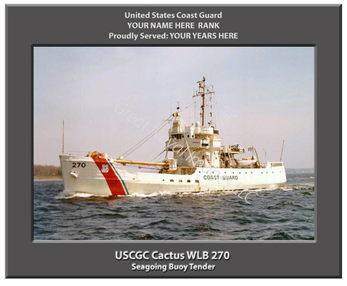 USCGC Cactus WLB 270 Personalized Cutter Canvas Print