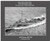 USS Tatum DE 789 Personalized Ship Canvas Print