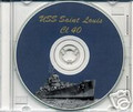 USS St Louis CL 49 CRUISE BOOK WWII CD US Navy