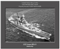 USS Iowa BB 61 Personalized Ship Canvas Print 3