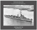 USS Kyne DE 744 Personalized Ship Canvas Print 2