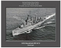 USS Kendrick DD 612 Personalized Ship Photo Canvas Print 1