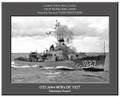 USS John Willis DE 1027 Personalized Ship Canvas Print 2