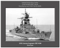 USS Jonas Ingram DD 938 Personalized Ship Canvas Print 2