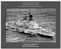 USS King DDG 41 Personalized Ship Canvas Print 2
