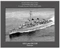 USS Laws DD 558 Personalized Ship Canvas Print 2