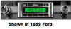 Custom AutoSound 1956 Ford USA-630 In Dash AM/FM - Custom AutoSound