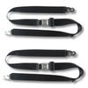 1958-1971 Austin Healey Sprite, Driver & Passenger Seat Belt Kit All Metal Push Button Buckle - Seatbelt Planet