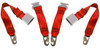 1953-1967 Triumph TR2, Driver & Passenger Seat Belt Kit with Snap Hook Anchors - Seatbelt Planet