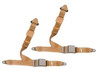 1965-1969 Porsche 912, Driver & Passenger Seat Belt with Bolt Down End Fittings - Seatbelt Planet