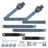 RetroBelt 1965 Pontiac Safari Wagon Shoulder Belt System with Push Button Buckles – For Bench Seats - view 2