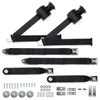 RetroBelt 1966-1975 Chevrolet Caprice Shoulder Belt System with Push Button Buckles – For Bench Seats
