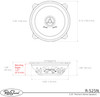 RetroSound 5.25-Inch Premium Ultra-thin Dodge Colt Front Door Replacement Speakers - view 5