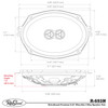 RetroSound 6"x9" 3-Way Premium Ultra-thin Dodge Neon Rear Deck Replacement Speakers - view 7