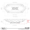 RetroSound 4" x 10" Premium Stereo Dash Speaker for 1968-1969 Chevrolet Chevelle with No Factory Air - view 5