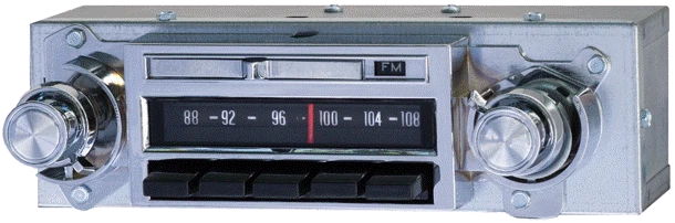 1965 Chevy II, Nova AM/FM/Stereo  Radio with bluetooth - Antique Automobile Radio