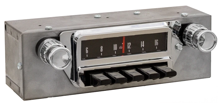 1964 Ford Falcon AM/FM Stereo Radio with Bluetooth - Antique Automobile Radio