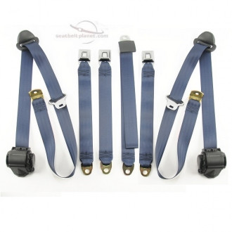 Seatbelt Planet 1980-86 Bronco-Bench Seat Kit (Dvr/Pass/Ctr.) - Seatbelt Planet