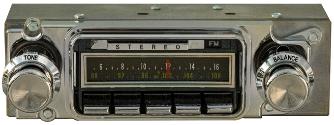 1967 Pontiac Tempest AM/FM Stereo Radio with bluetooth - Antique Automobile Radio