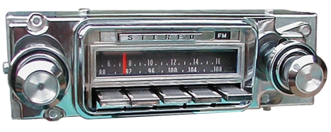 Repro 1966 Pontiac GTO AM/FM/Stereo Radio with bluetooth 1