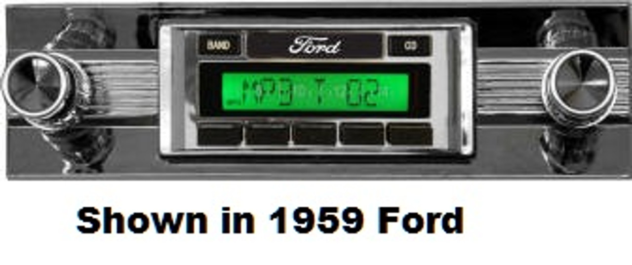 Custom AutoSound 1957-58 Ford USA-630 In Dash AM/FM