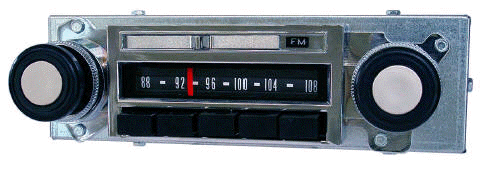 Repro 1967-69 Chevrolet Truck AM/FM Stereo Radio with bluetooth - Antique Automobile Radio