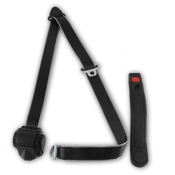 1958-1971 Austin Healey Sprite Push Button Retractable Lap & Shoulder Seat Belt - Seatbelt Planet