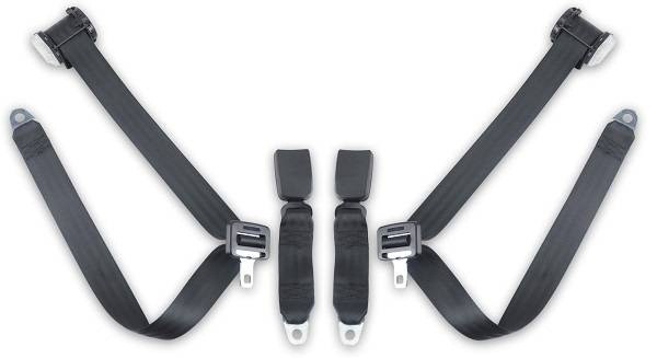 1986-1994 BMW E30 Coupe and Sedan, Rear Driver & Passenger Seat Belt Kit - Seatbelt Planet