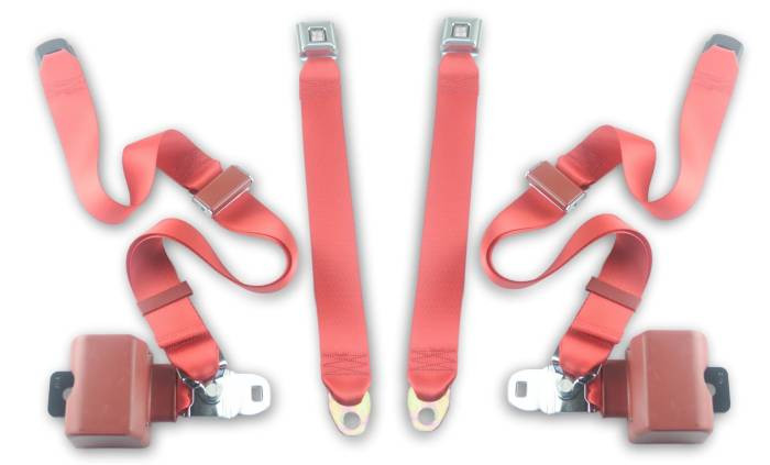 1967-1973 Buick Skylark, Convertible, Driver & Passenger, Bucket Seat Belt Kit - Seatbelt Planet