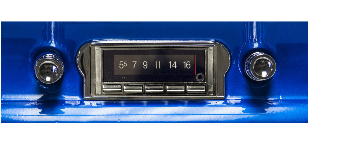 Custom AutoSound 1960-63 Falcon USA-740 In Dash AM/FM - Custom AutoSound