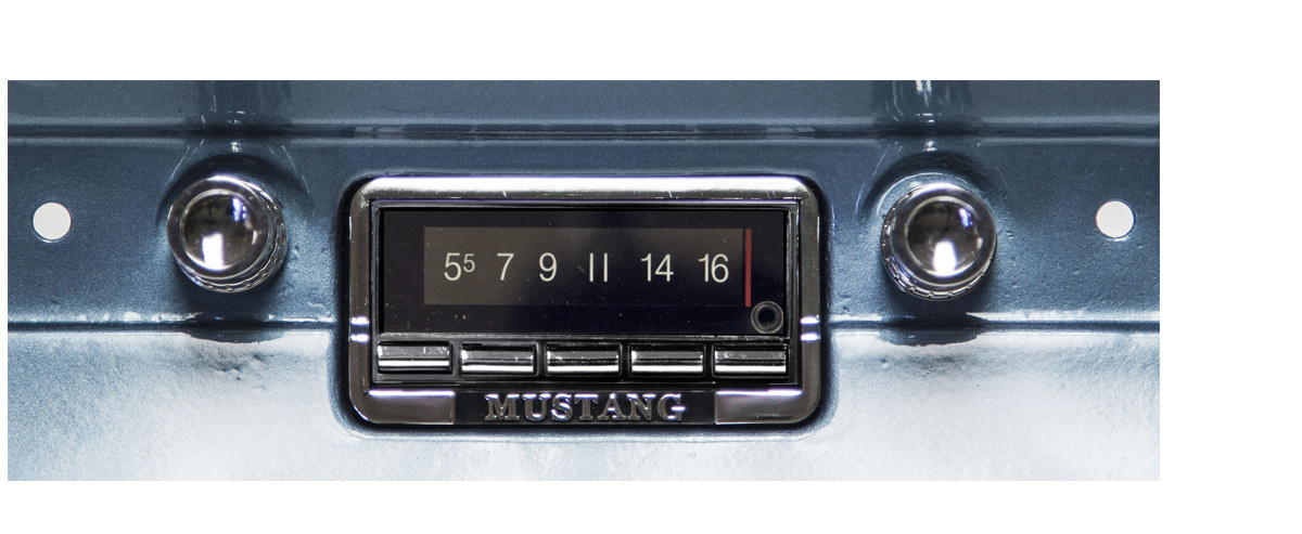 Custom AutoSound 1964.5-66 Mustang USA-740 In Dash AM/FM