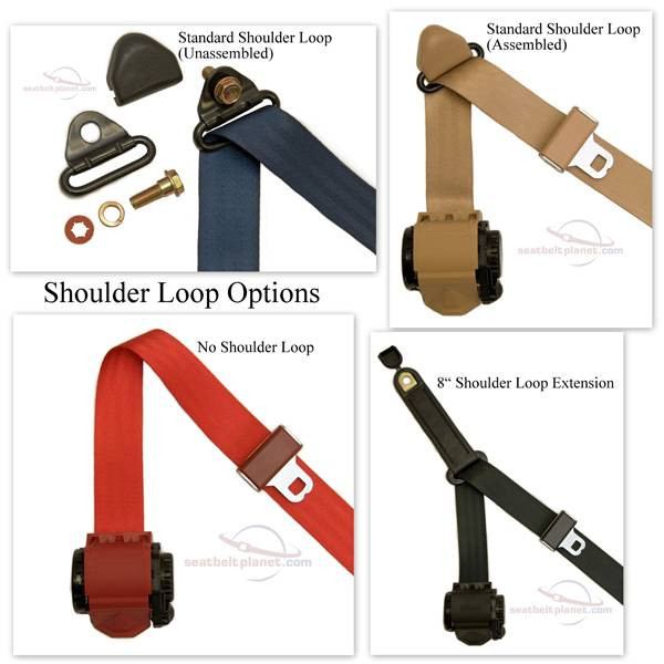 Seatbelt Planet 3Pt Lap/Shoulder Retractable End Release Cable or Bracket Buckle - Seatbelt Planet - image 3