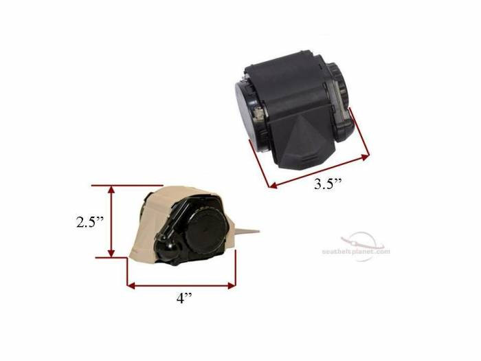 Seatbelt Planet 3Pt Lap/Shoulder Retractable End Release Cable or Bracket Buckle - Seatbelt Planet - image 4
