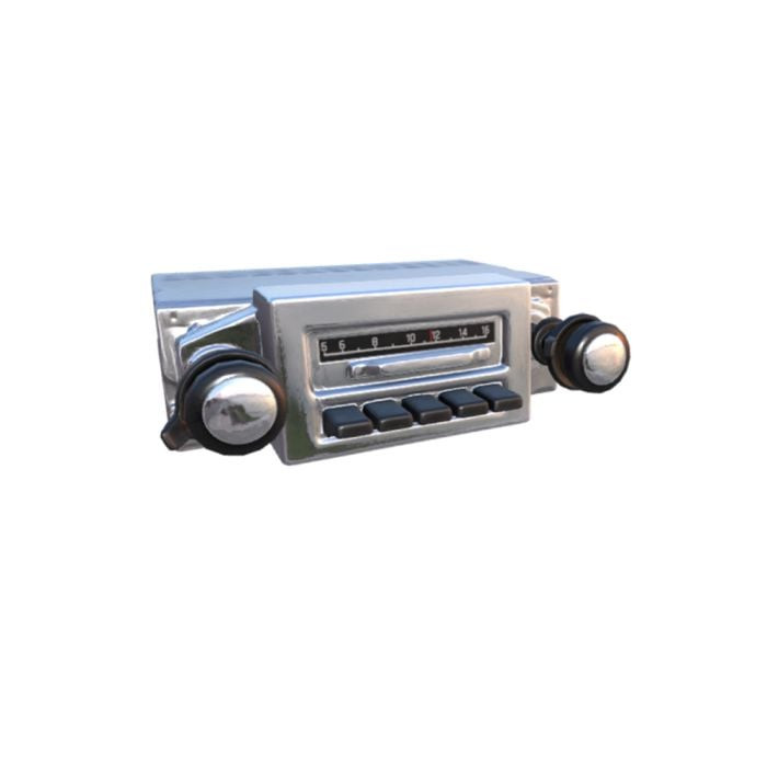 Custom Autosound 1973-1987 Slidebar Radio With Bluetooth Kit