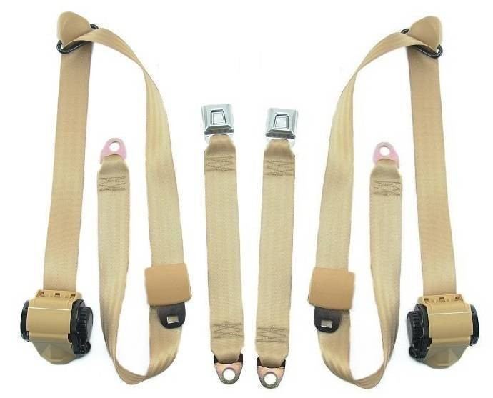 1977-1984 Buick Electra, Sedan, Driver & Passenger Seat Belt Kit - Seatbelt Planet