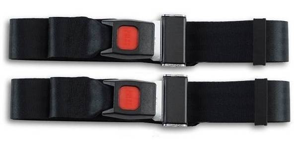 1953-1967 Triumph TR2, Driver & Passenger Seat Belt Kit - Seatbelt Planet