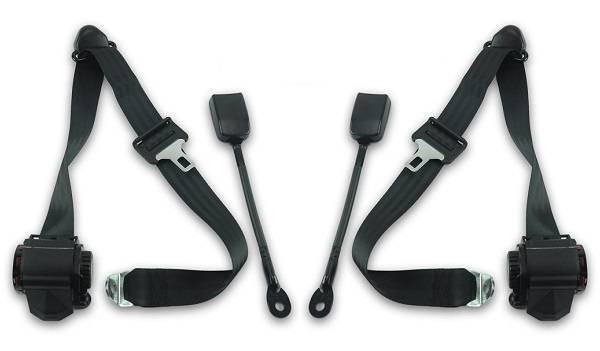 1966-1971 Mercedes-Benz W113 SL, Driver & Passenger Seat Belt Kit - Seatbelt Planet