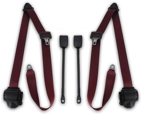 1982-1985 Maserati BiTurbo E, Driver & Passenger Seat Belt Kit - Seatbelt Planet