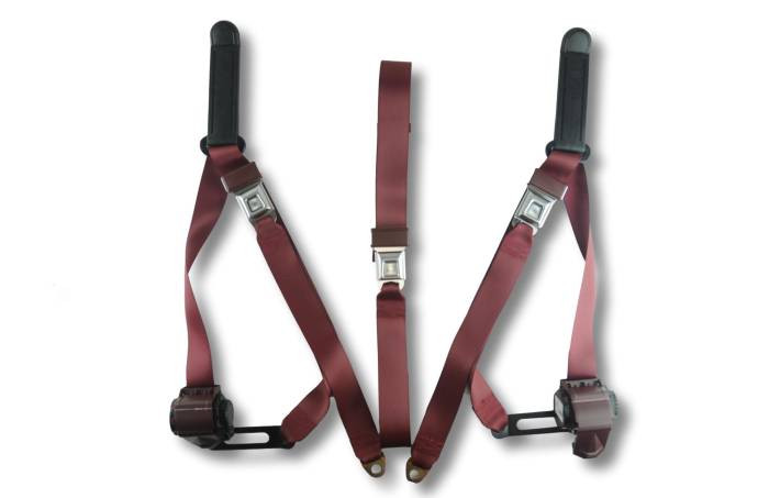 1974-1979 Mercury Cougar XR-7, Driver, Passenger & Center Seat Belt Kit - Seatbelt Planet